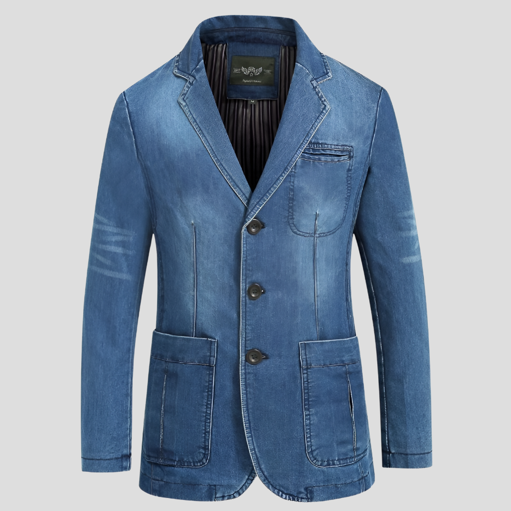 Men's denim jacket – Classic cut with a vintage edge 1