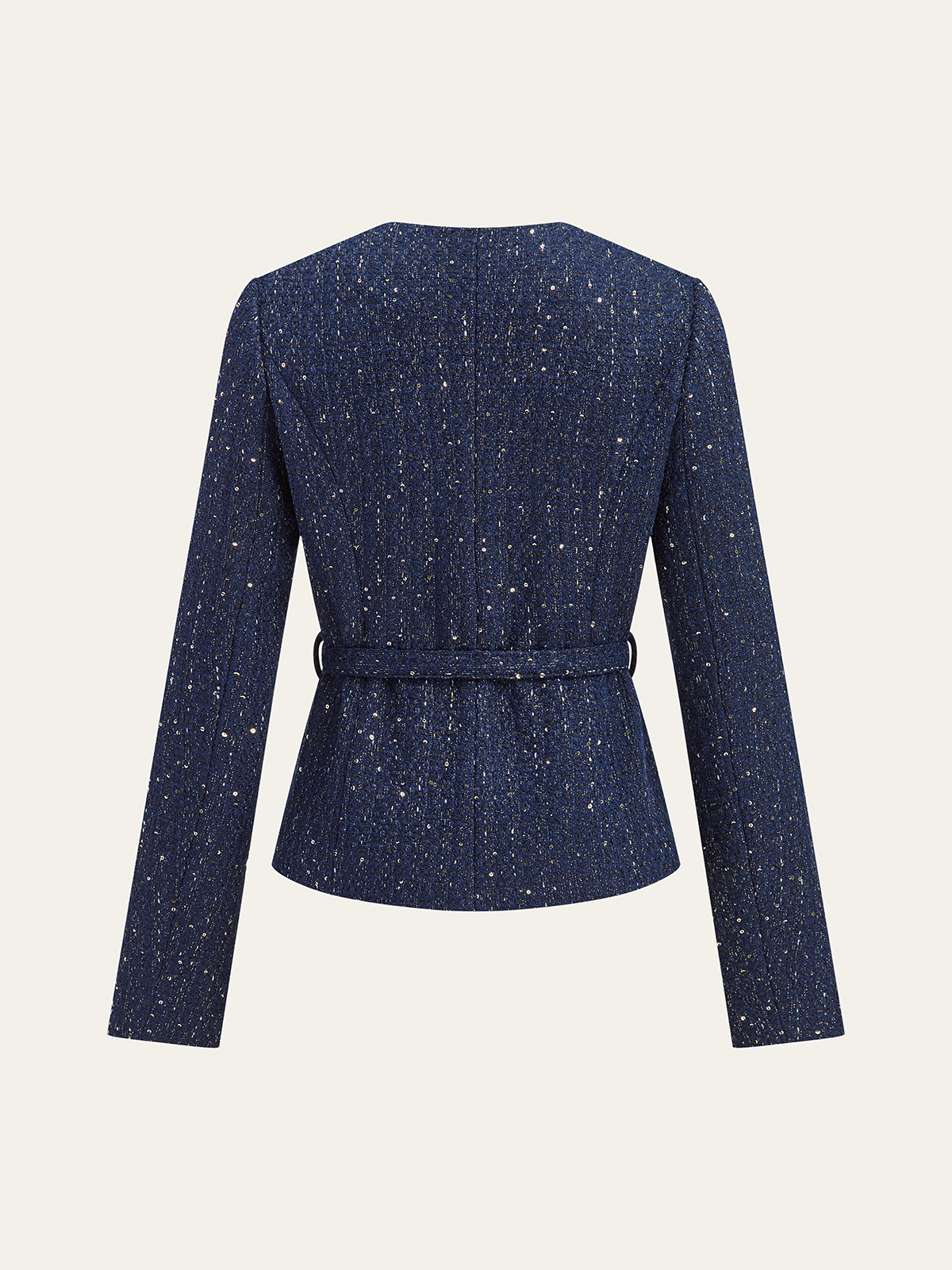 Metallic Button Tweed Jacket 1