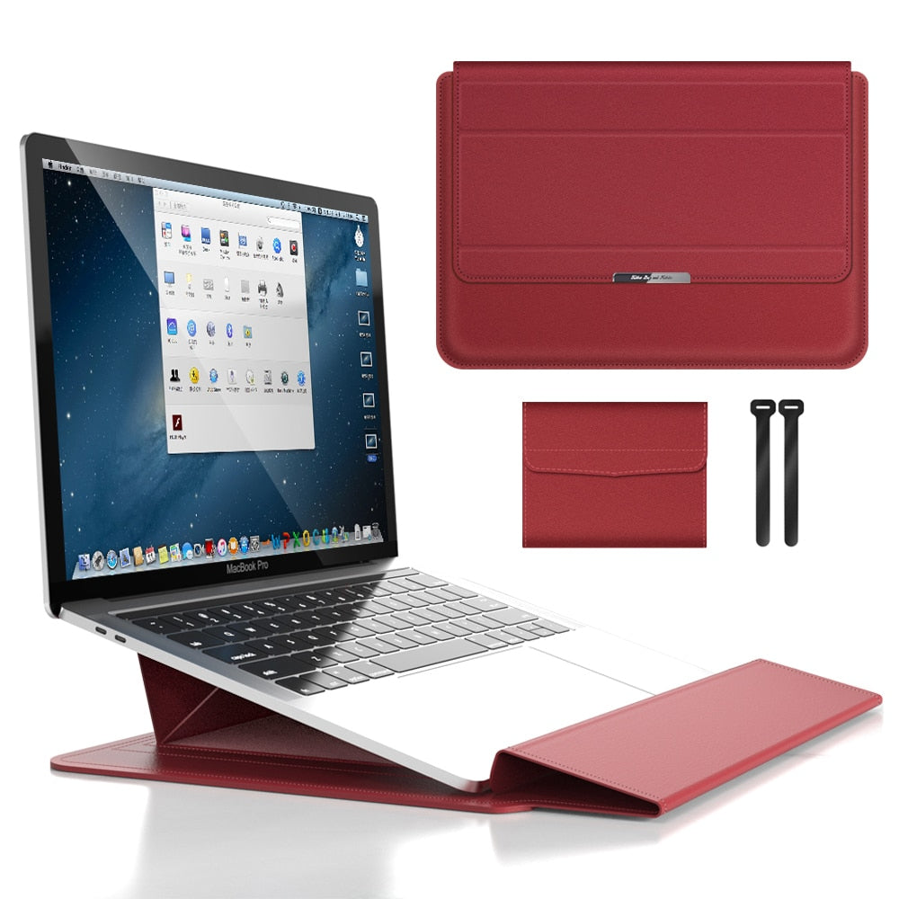 Variant image for 3-in-1 Waterproof Laptop Sleeve with Shock-Resistant Design and Accessory Storage - Elegant MacBook Case for Travel and Office-25