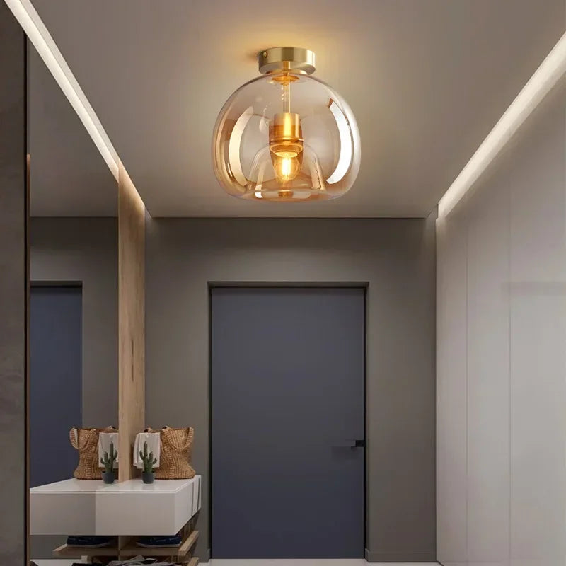 ClearAura - Plafonnier minimaliste en verre