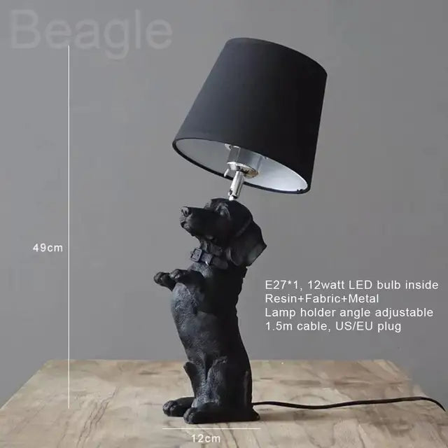 PupChic - Art Deco Puppy Lamp