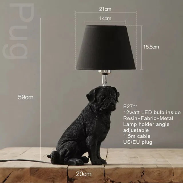 PupChic - Art Deco Puppy Lamp