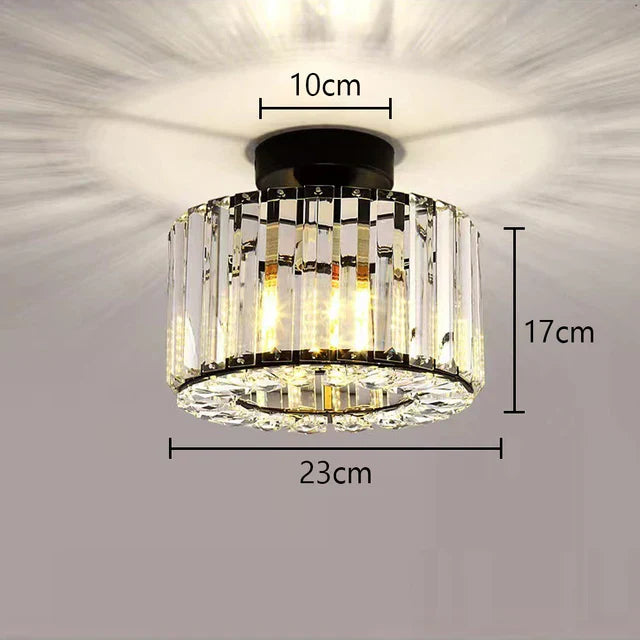 LuxeRadiance – Crystal Ceiling Light