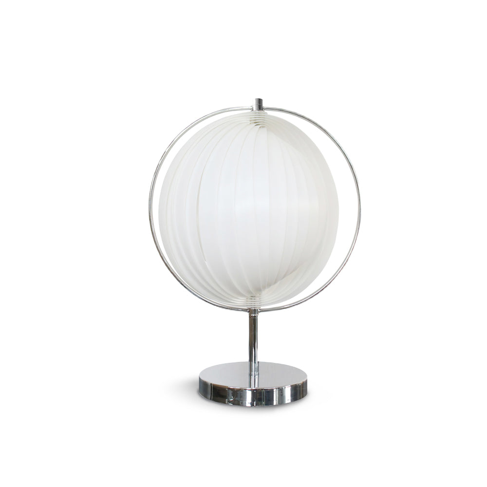 SpinAura – Elegant Chrome Desk Lamp