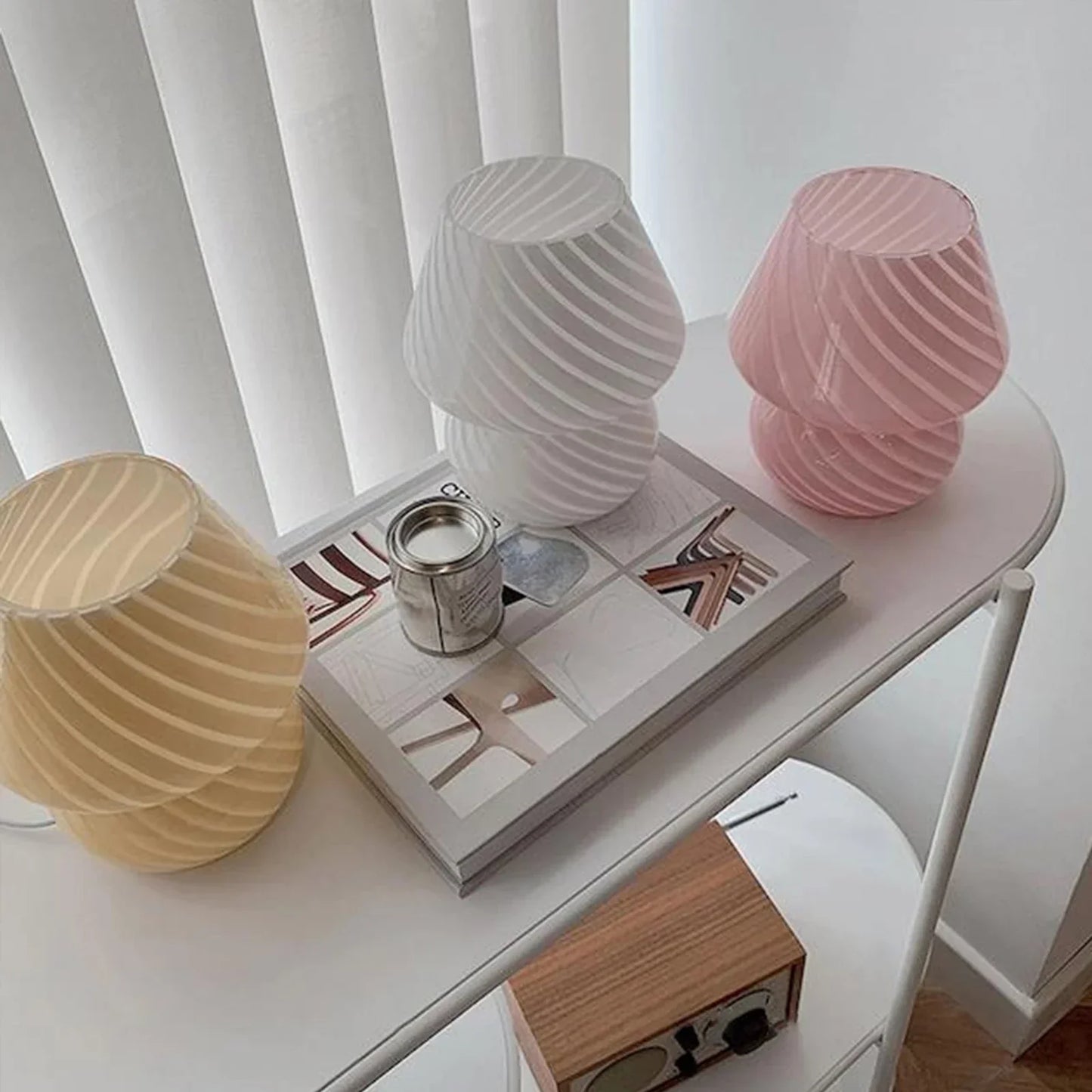 AuraGlow - Modern Glass Table Lamp