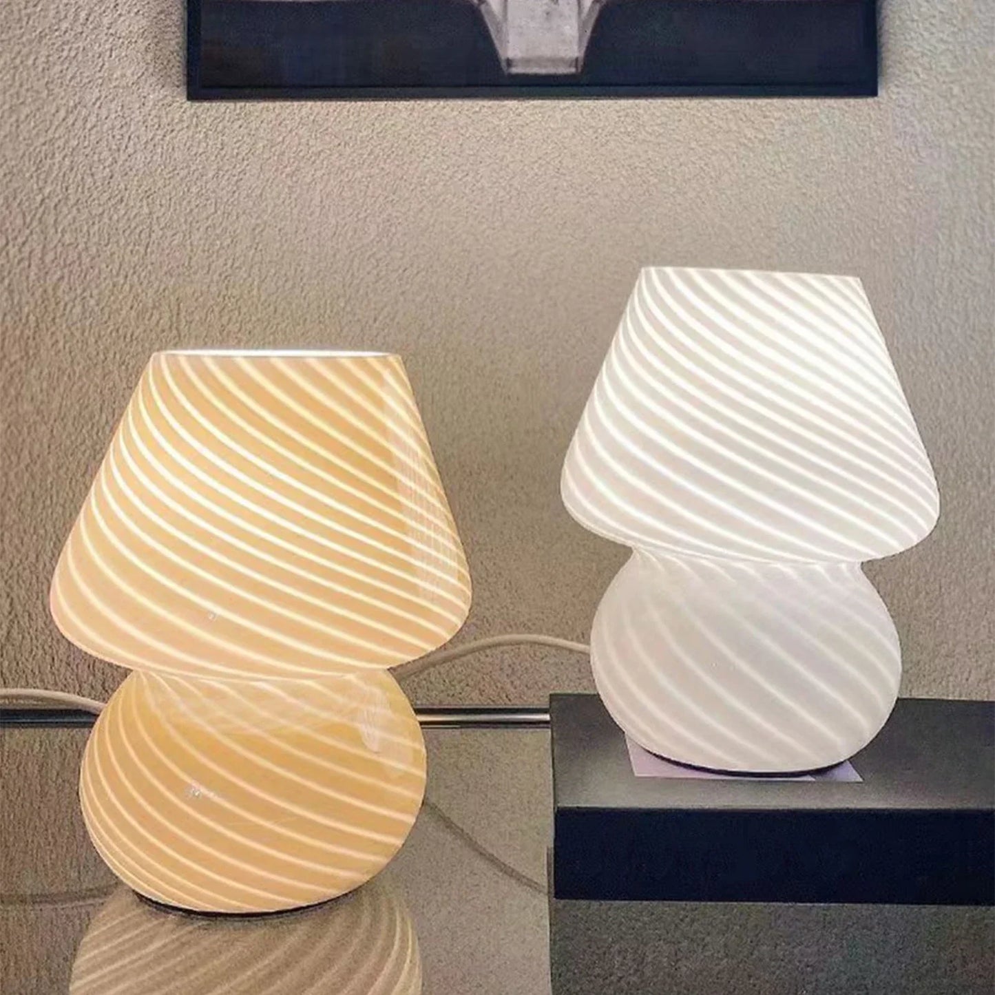 AuraGlow - Modern Glass Table Lamp