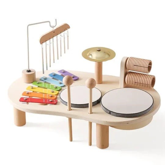 Musical Wooden Toy Set for Babies – Colorful Xylophone and Instruments for 12 Months and Up 3