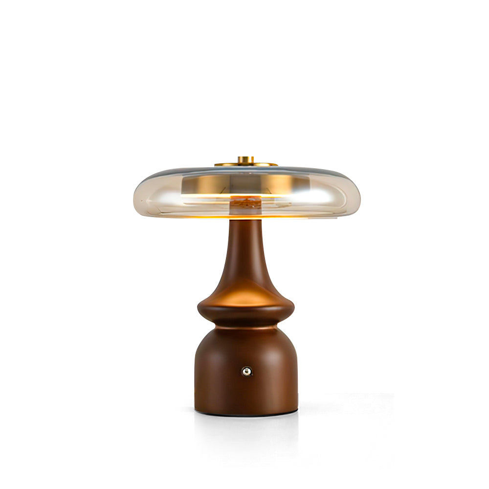 GlowSphere – Lampada d'accento moderna in ambra e fumo