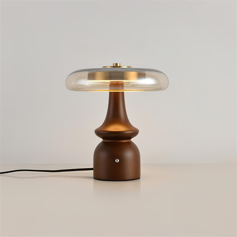 GlowSphere – Lampada d'accento moderna in ambra e fumo