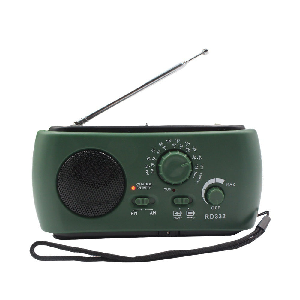 Bærbar nød-radio med AM/FM/NOAA, USB-oplader, LED-lommelygte, vandafvisende til camping og udendørs brug
