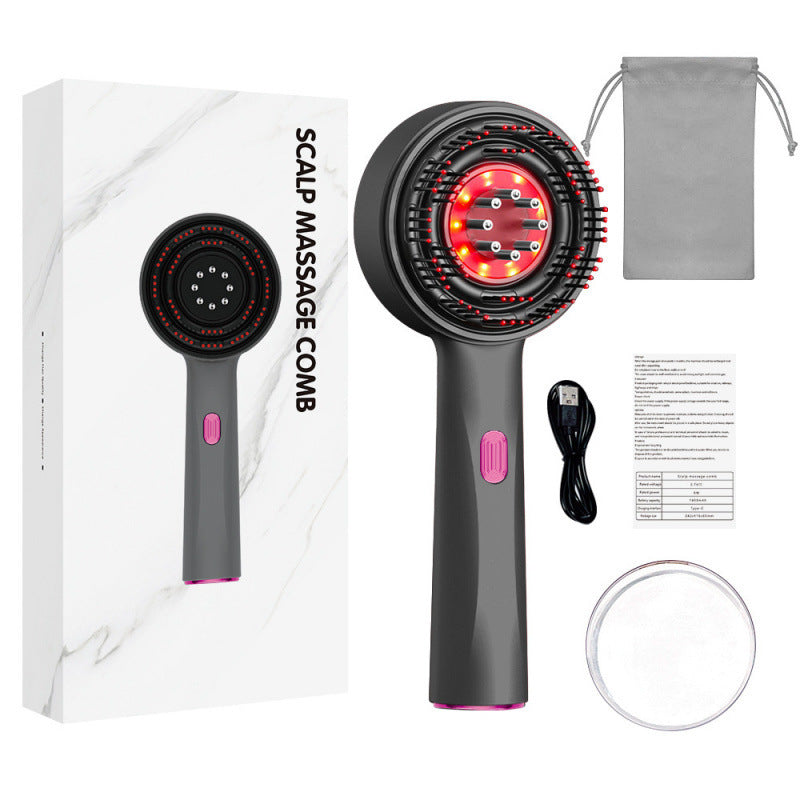 Scalp Massager Brush with Red Light Therapy for Hair Growth and Scalp Health - Ergonomic Design for All Hair Types