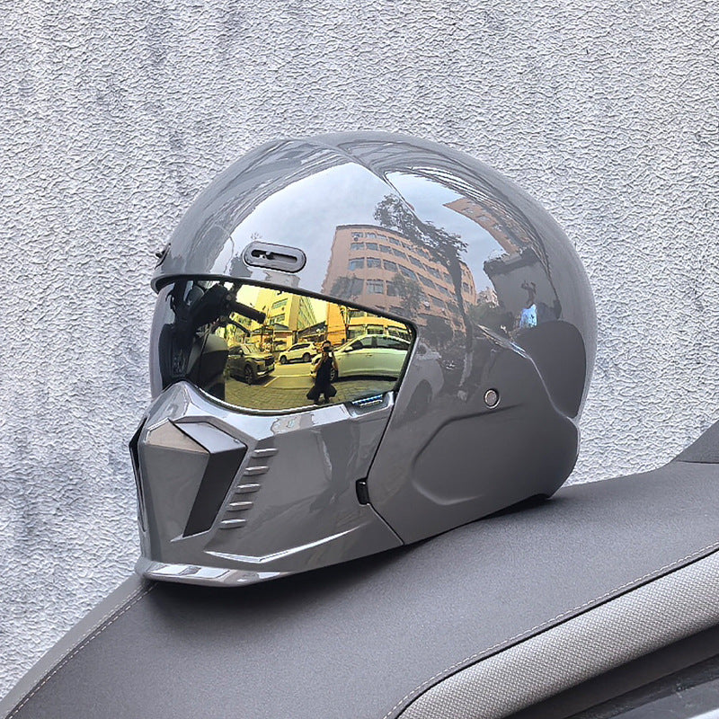 Retro Pilot Motorcycle Helmet – DOT and ECE Approved, Timeless Look