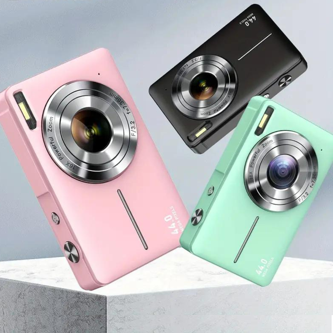 Vintage Digital Camera with 1080p Video Recording – Lightweight and Portable Retro Photography Camera-2