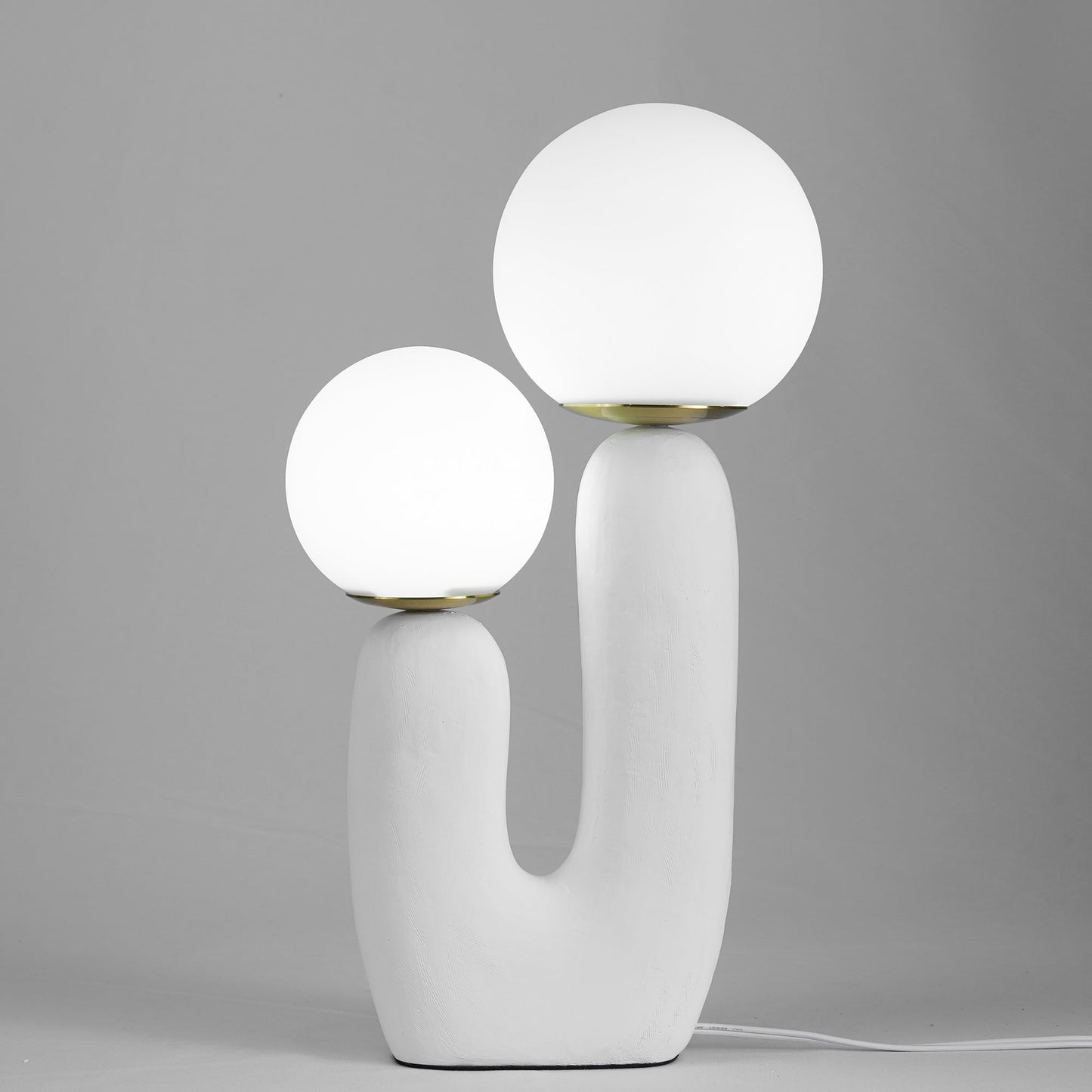 ClearLume – Sleek Glass and Resin Table Lamp