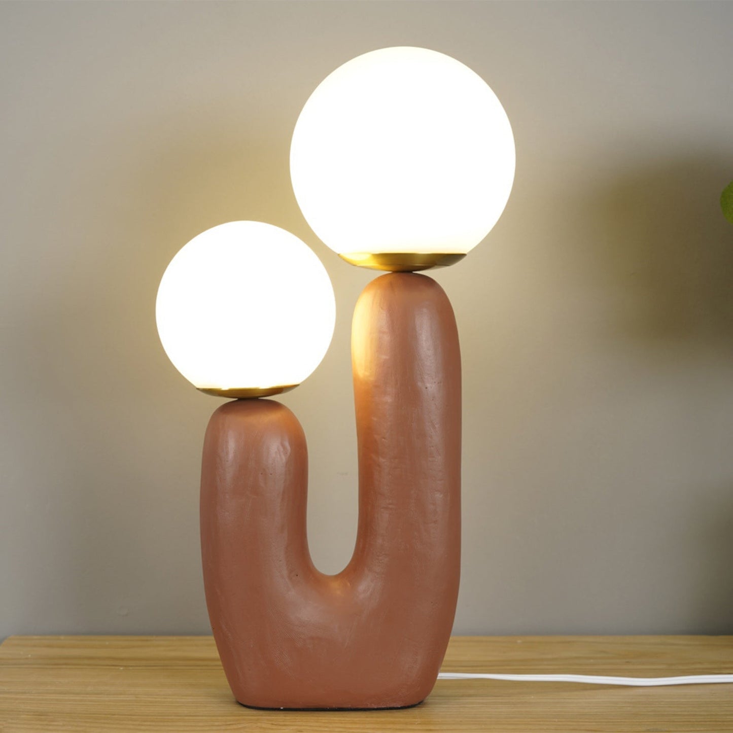 ClearLume – Sleek Glass and Resin Table Lamp