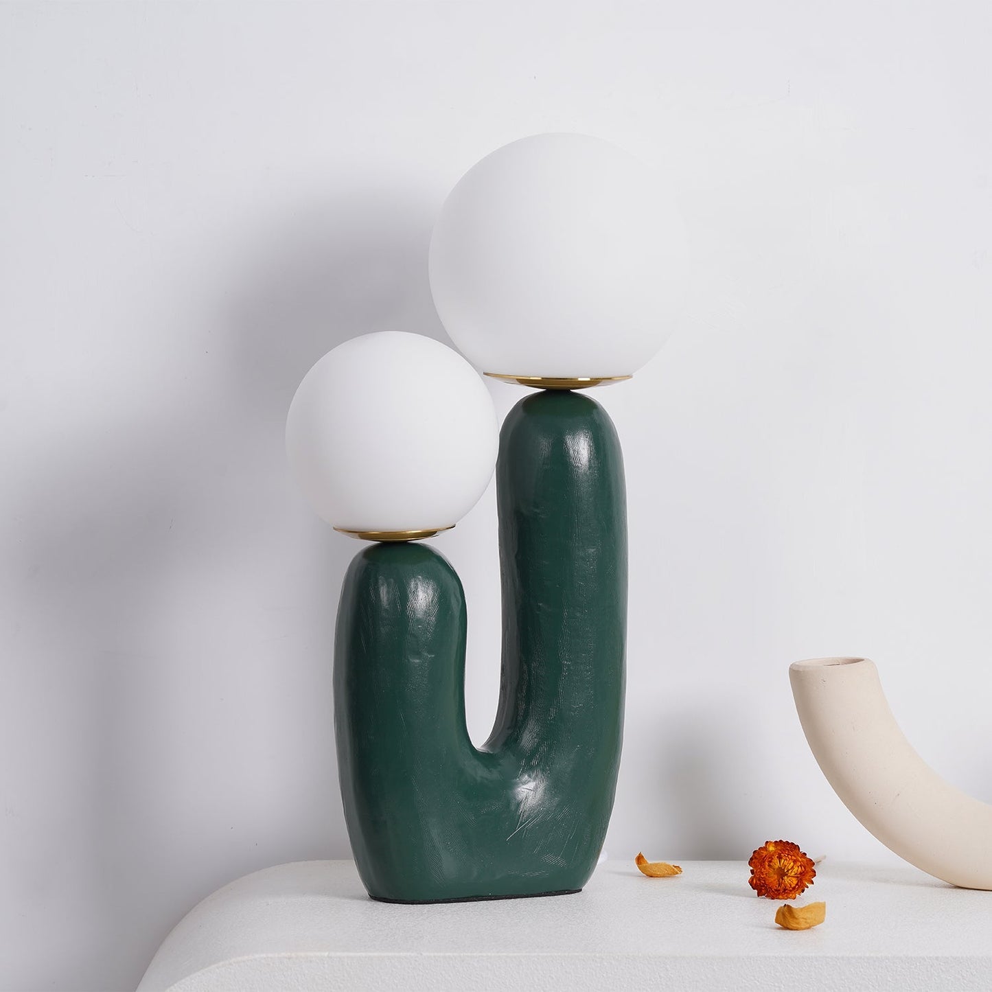 ClearLume – Sleek Glass and Resin Table Lamp