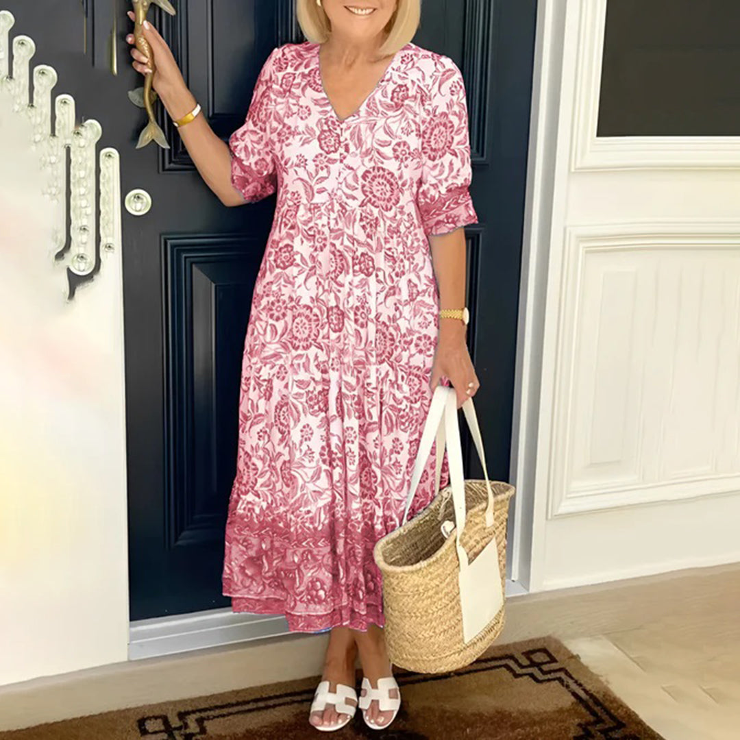 Variant image for Elegant V-Neck Women's Maxi Dress - Comfortable Summer & Cocktail Style-7