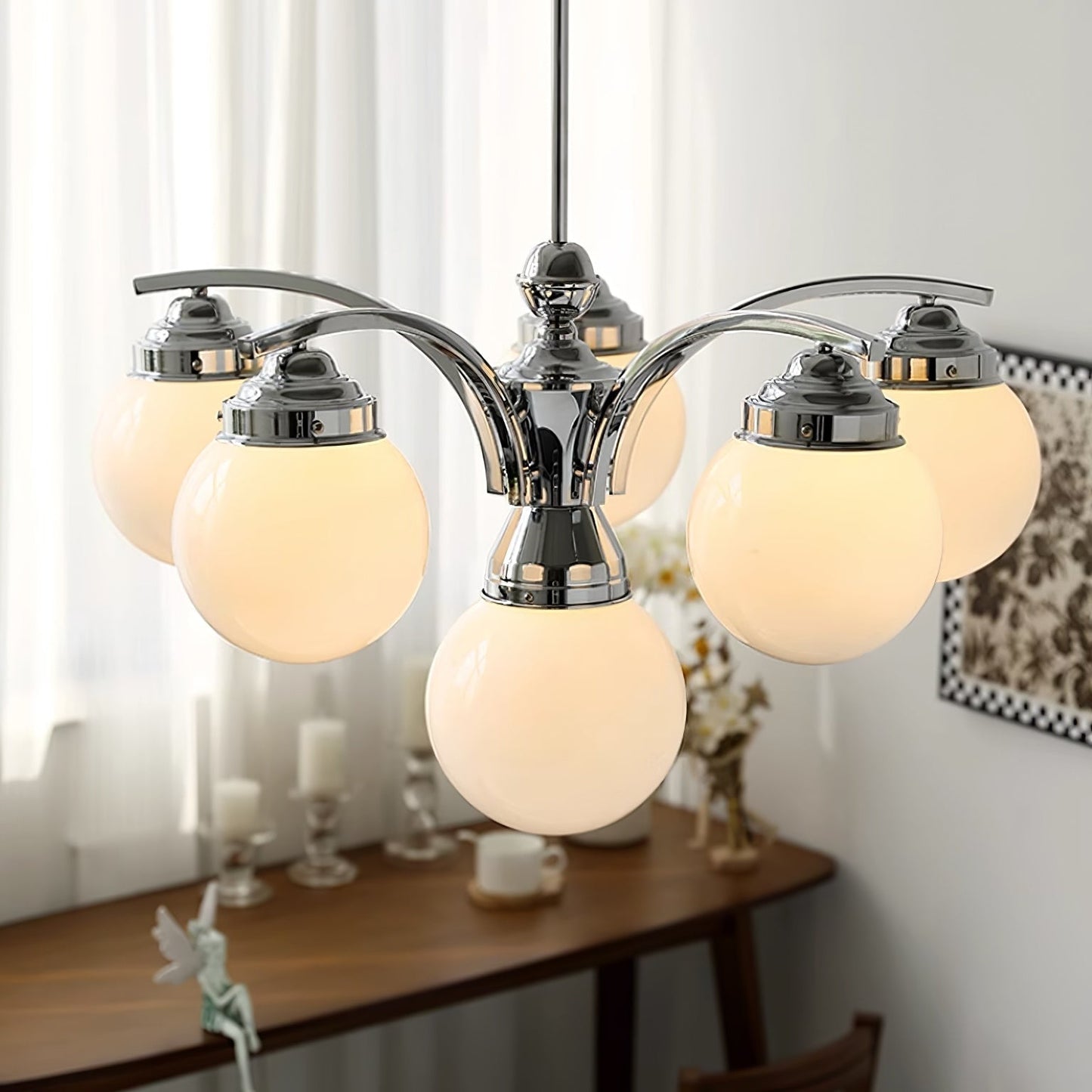 OrbisLume – Vintage-inspirierter runder Kronleuchter