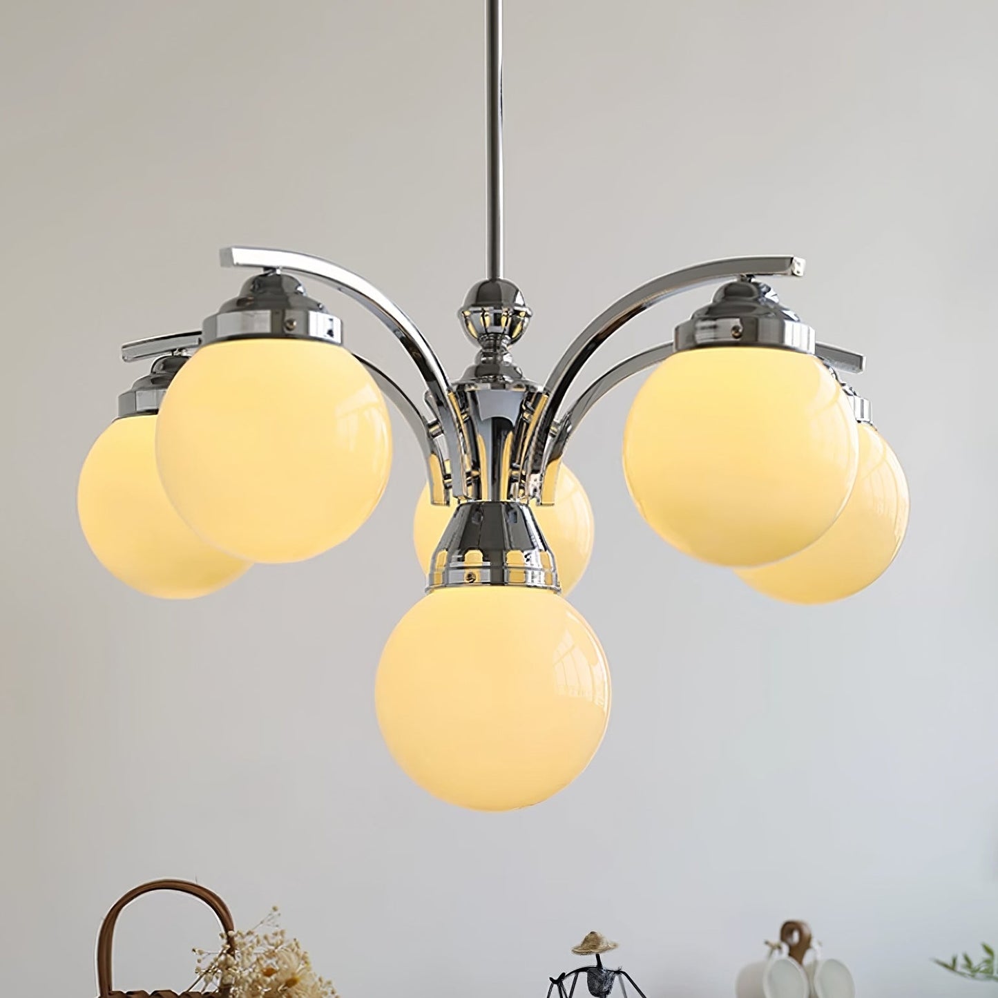 OrbisLume – Vintage-inspirierter runder Kronleuchter