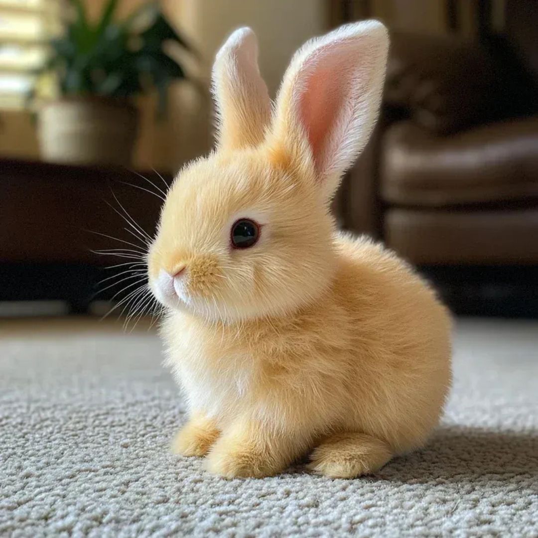 Plush Bunny Toy with Soft Fur and Details 6