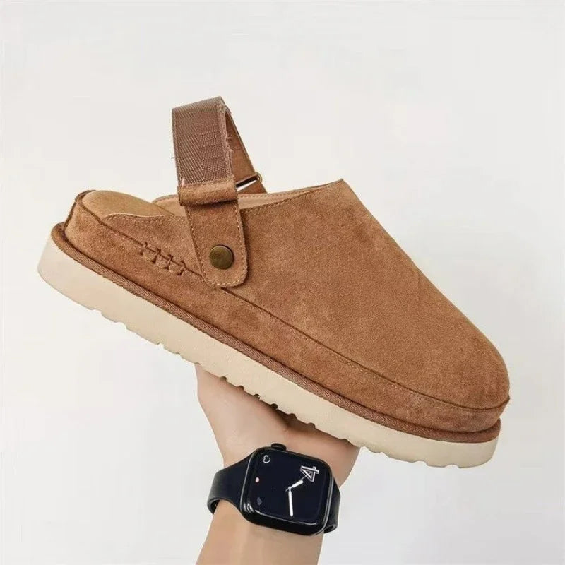 Plush Winter Women's Slippers - Elegant Large Size 43 Casual House Flats with Non-Slip Sole 2