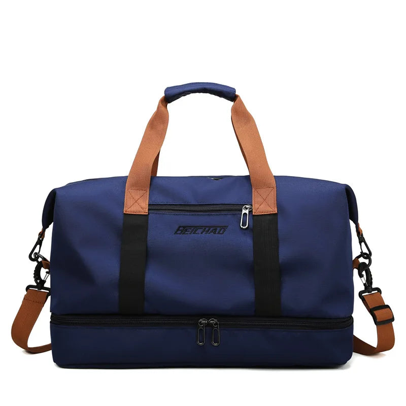 Portable Gym Bag with Shoe Compartment and Wet/Dry Separator for Travel - Durable Fitness Tote 9