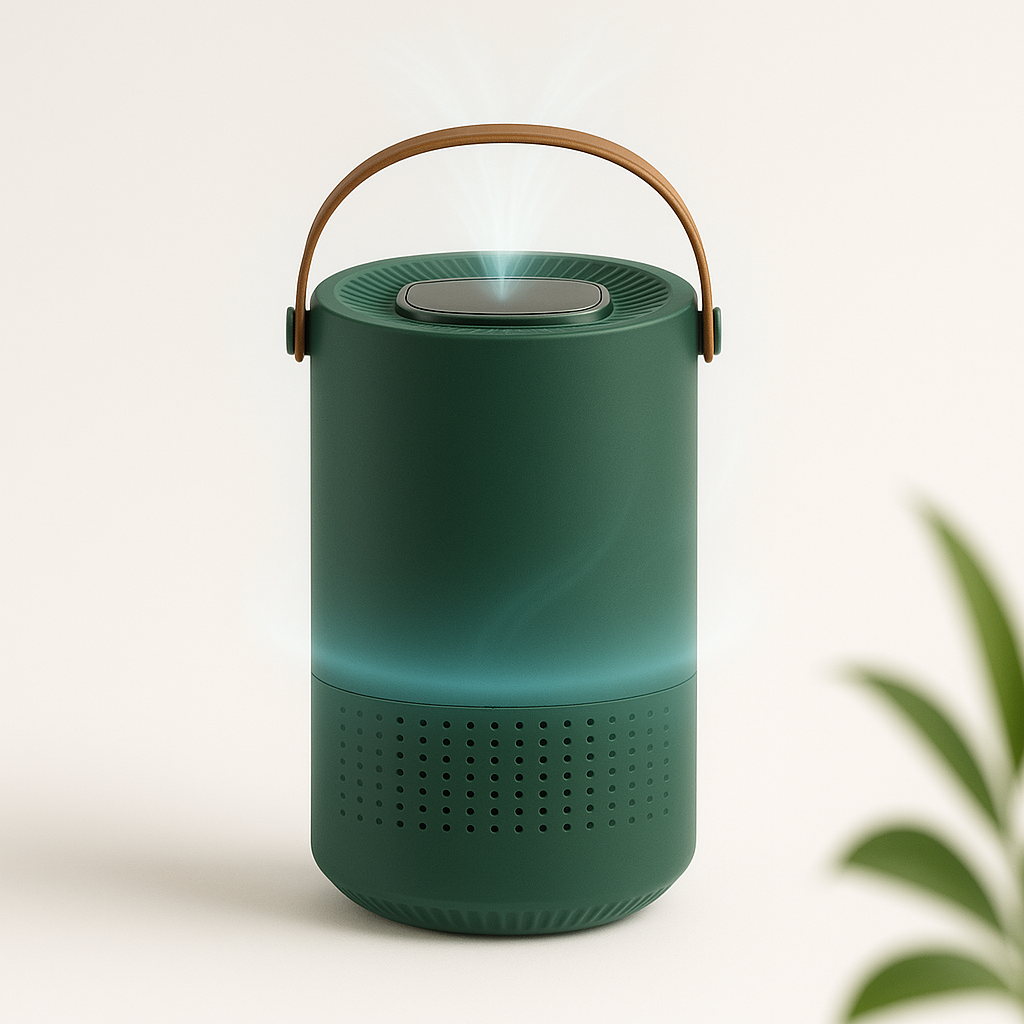 Portable HEPA Air Purifier for Home and Office – Compact USB Air Cleaner with Negative Ion Generator 0