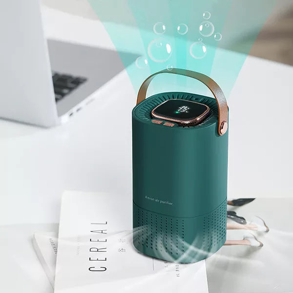 Portable HEPA Air Purifier for Home and Office – Compact USB Air Cleaner with Negative Ion Generator 4