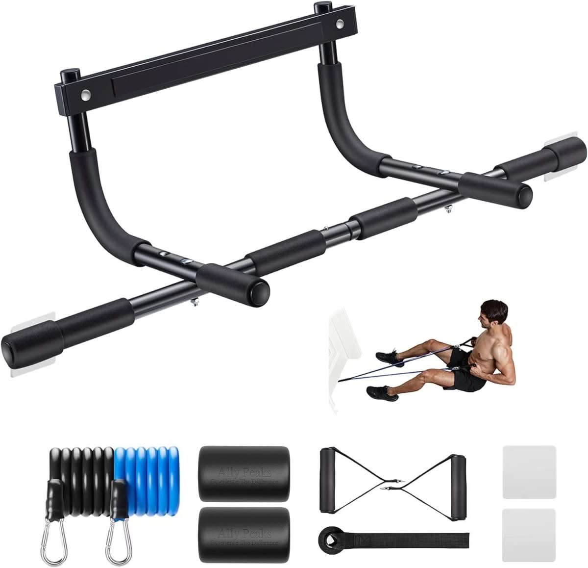 PowerGrip pull-up bar – steel pull-up bar for door frames with a load capacity of 200 kg 0