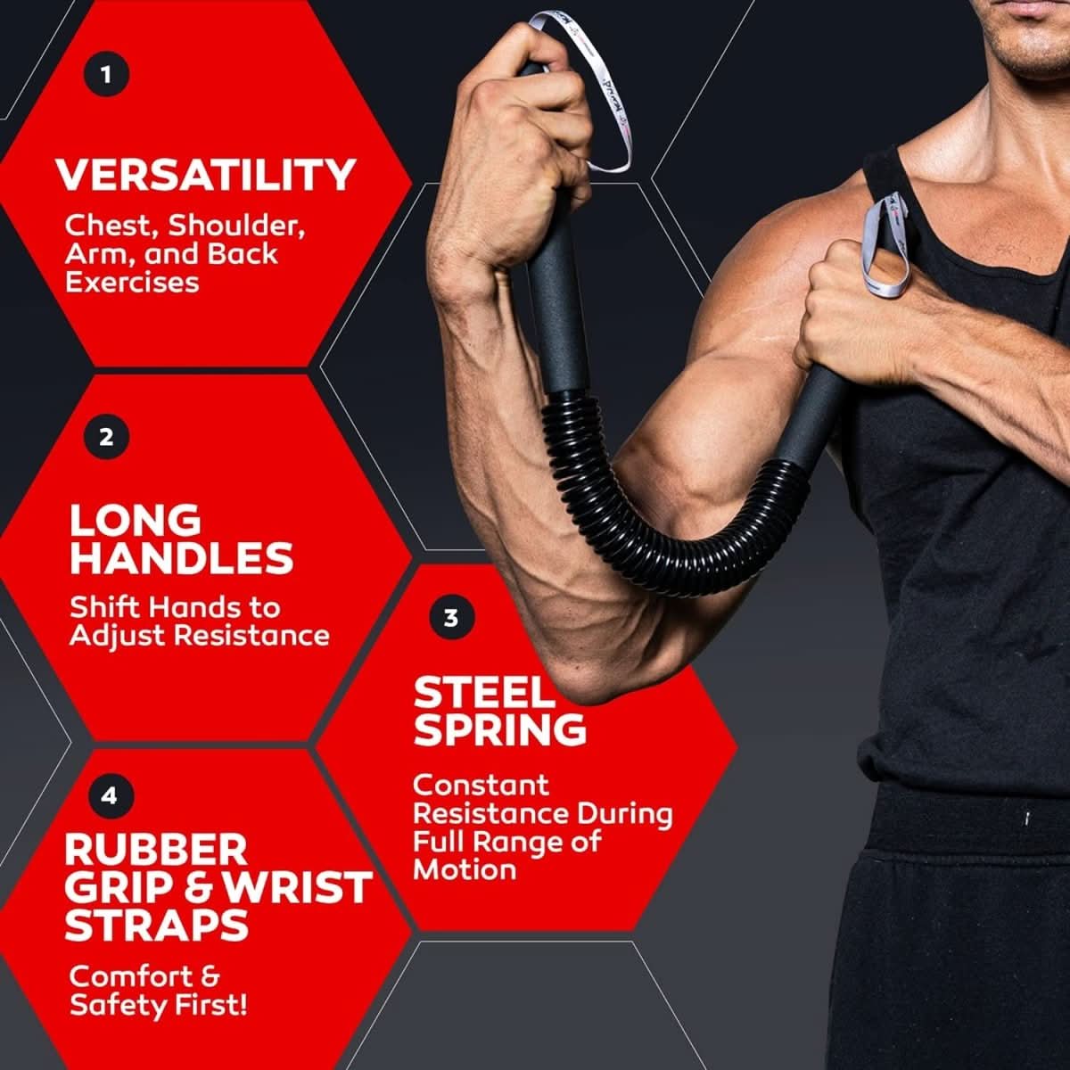 PowerTwist – Adjustable training bar for effective upper body training at home 4