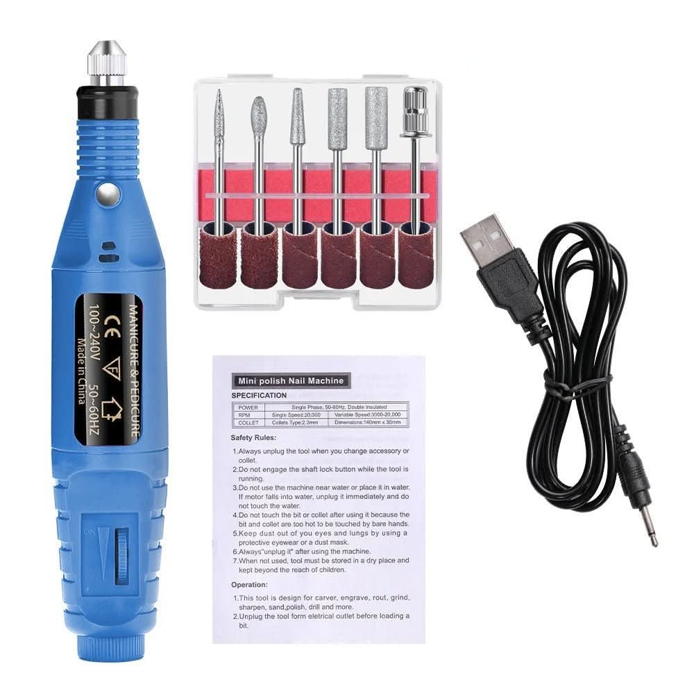 ProNail Expert – Electric 6-in-1 Nail Care Set for Manicure & Pedicure 7