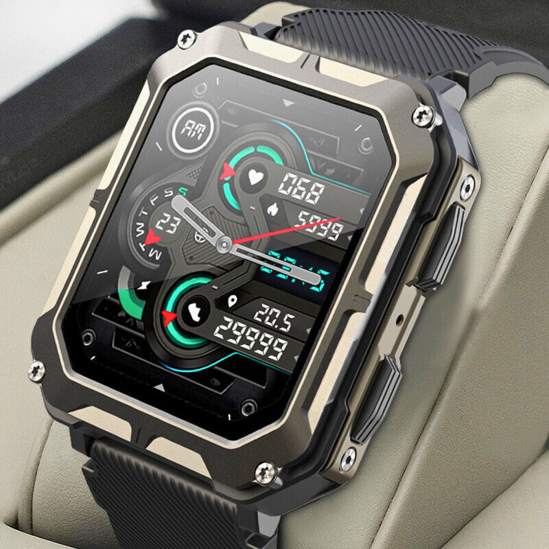 Rugged Smartwatch with Gorilla Glass, Stainless Steel, Waterproof Fitness Tracker – Heart Rate Monitor 7
