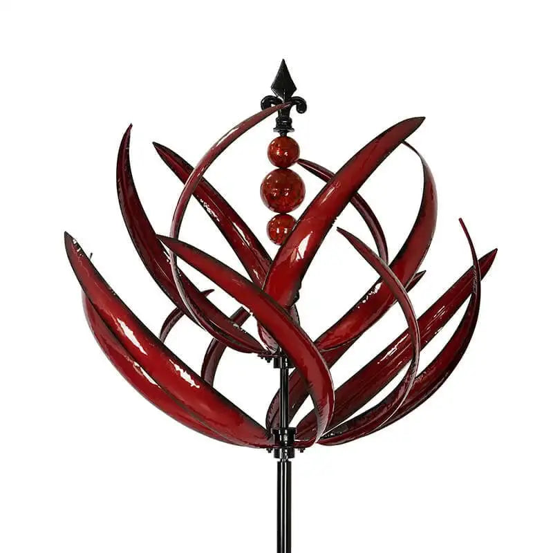 Harlow Wind-Driven Kinetic Art Sculpture - Elegant Metal Garden Spinner-1