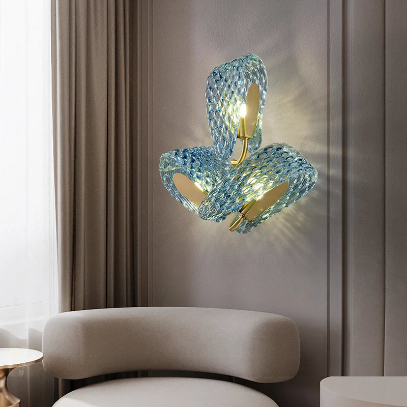 CrystalArt - Elegante Glaswandbeleuchtung