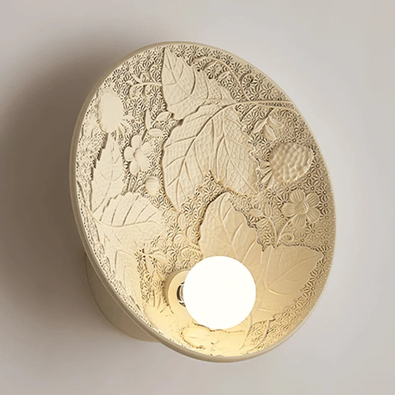 RoyaleGlow – French Round Wall Lamp in Imperial Style