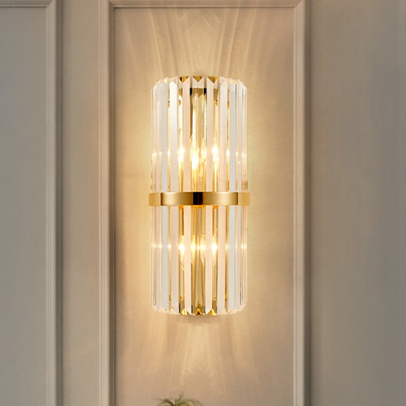 GoldenGleam – Elegante Applique da Parete in Oro con Luce Calda