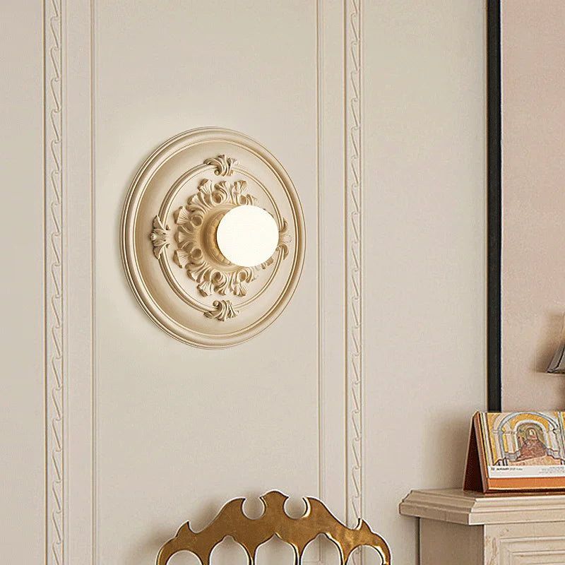 EpoqueBeam – Elegante Lampada da Parete Rotonda Francese per Atmosfera Retro