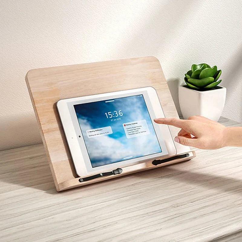 NaturalEase - Soporte de Madera para Tabletas