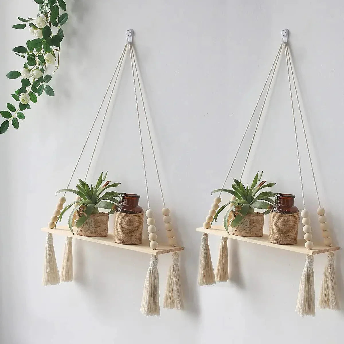 BohoString - Macramé Wooden Wall Piece