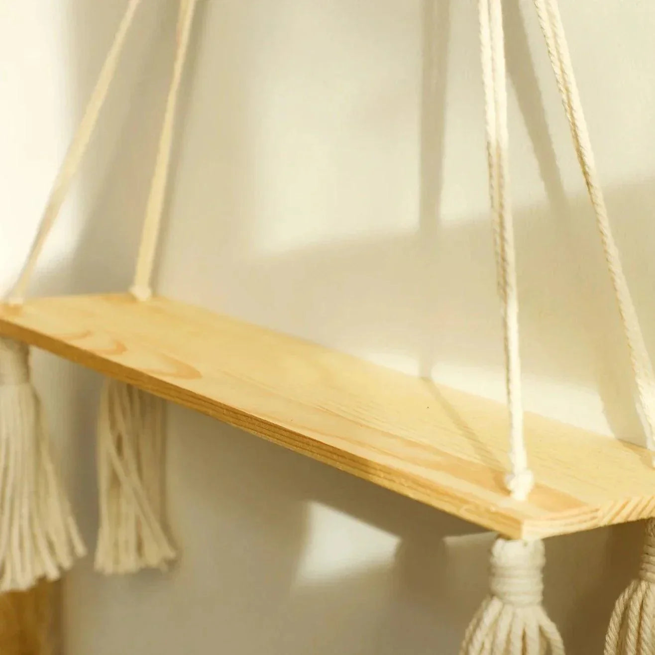 BohoString - Macramé Wooden Wall Piece