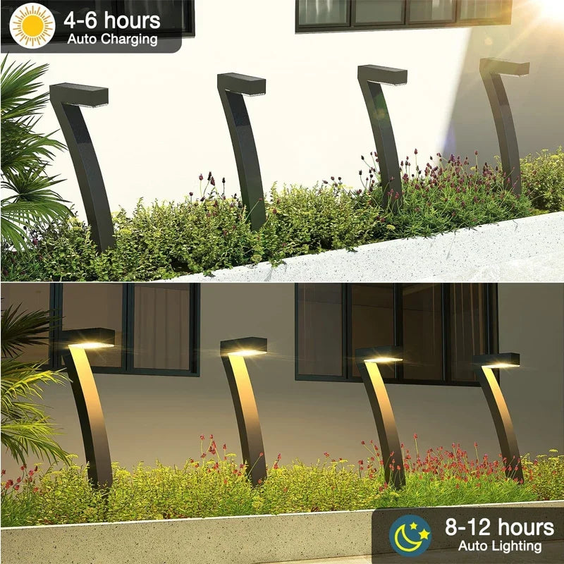 Solar LED Garden Lights - Waterproof Outdoor Pathway Spotlights for Yard & Driveway-4