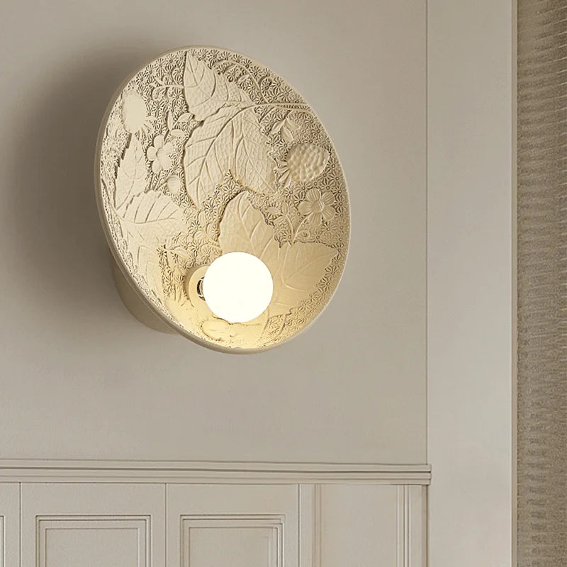RoyaleGlow – French Round Wall Lamp in Imperial Style