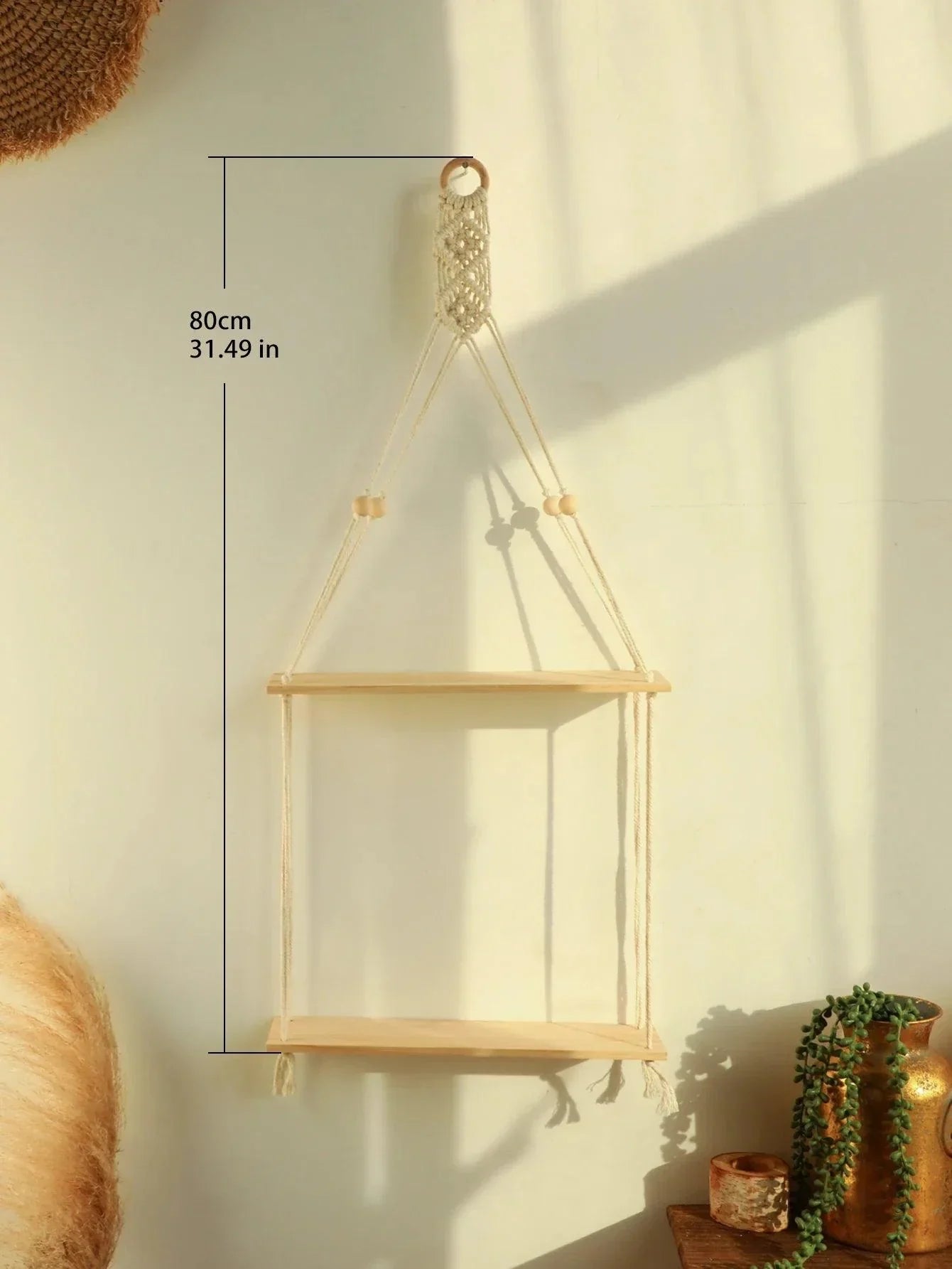 BohoString - Macramé Wooden Wall Piece
