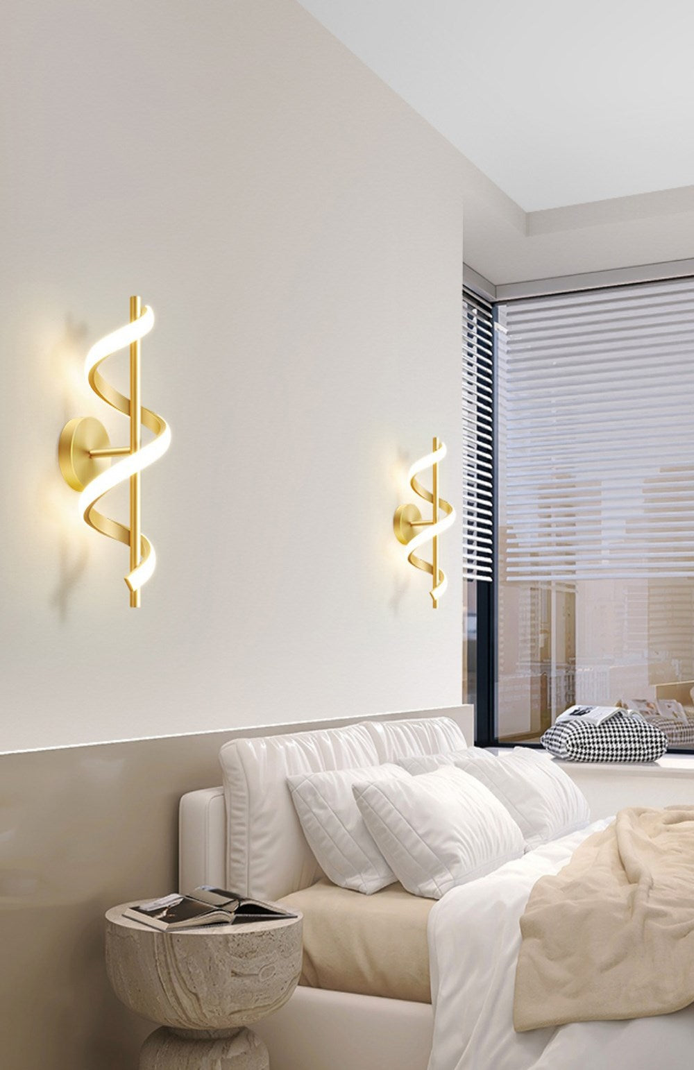 SpiralLume – Lampada da Parete LED Minimalista con un Tocco Moderno