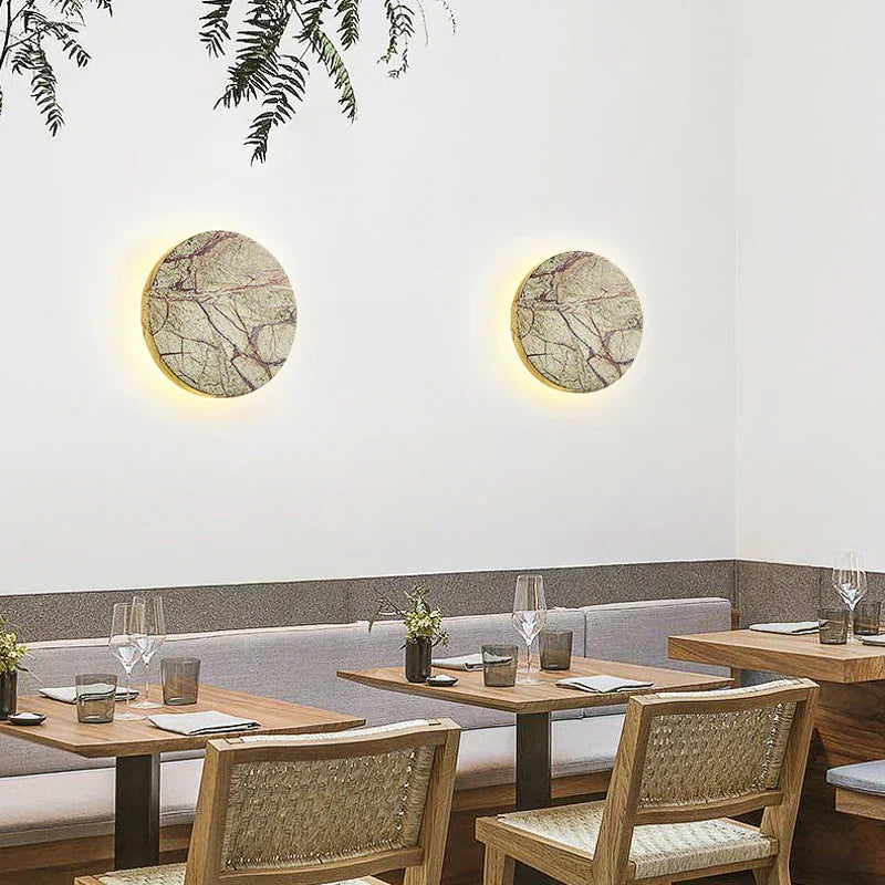 AuraStone - Refined Wall Sconce