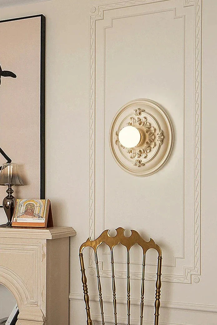EpoqueBeam – Elegante Lampada da Parete Rotonda Francese per Atmosfera Retro