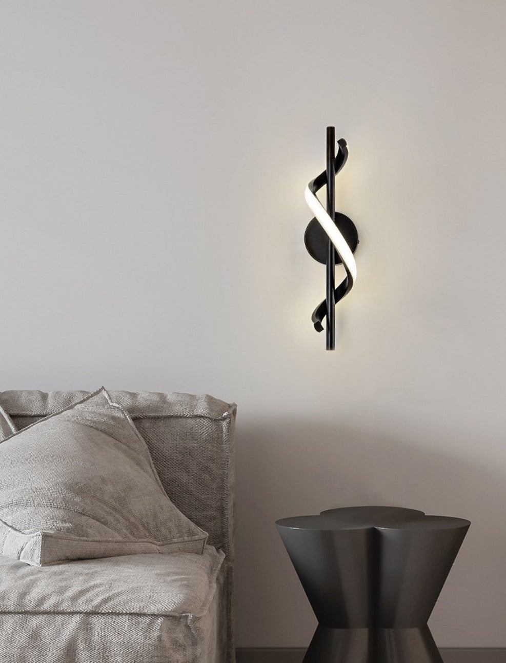 SpiralLume – Lampada da Parete LED Minimalista con un Tocco Moderno
