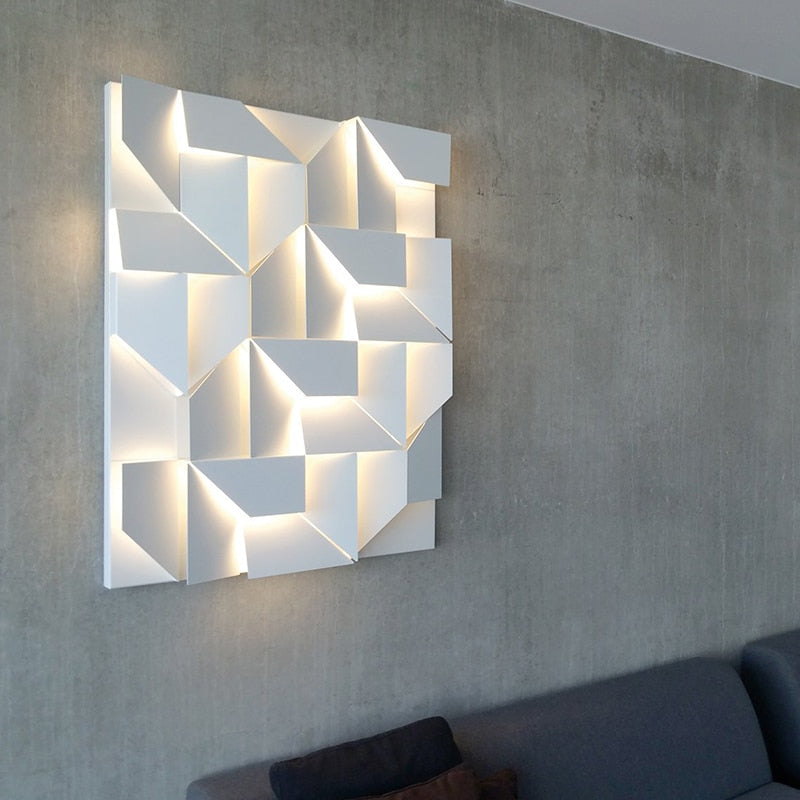 IllumiBeam – Elegant 3D Wall Lamp for Stunning Light Effects