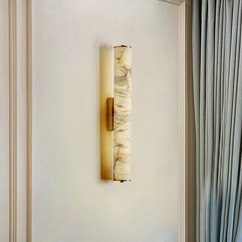 OpalAura - Elegant Marble Wall Lamp