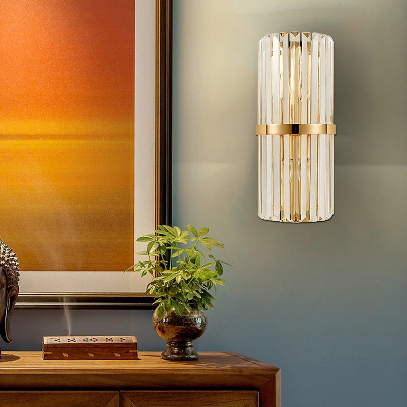 GoldenGleam – Elegante Applique da Parete in Oro con Luce Calda